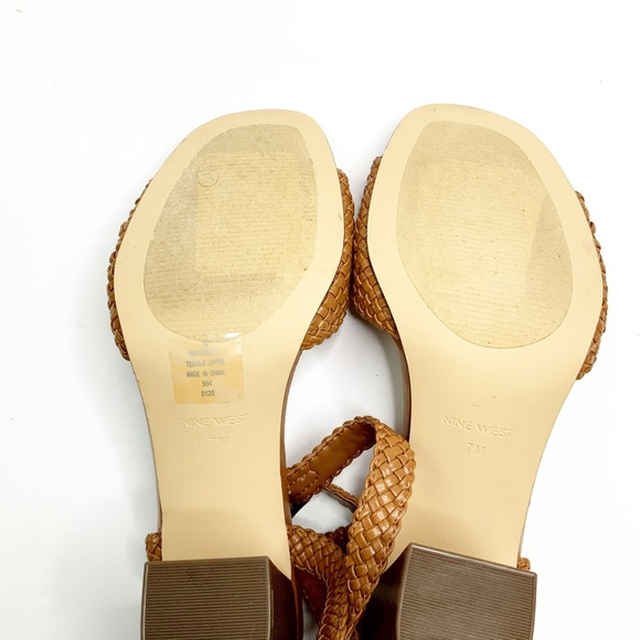 Nine West Gwenny Block Block Heel Sandals 7M - Picture 10 of 10